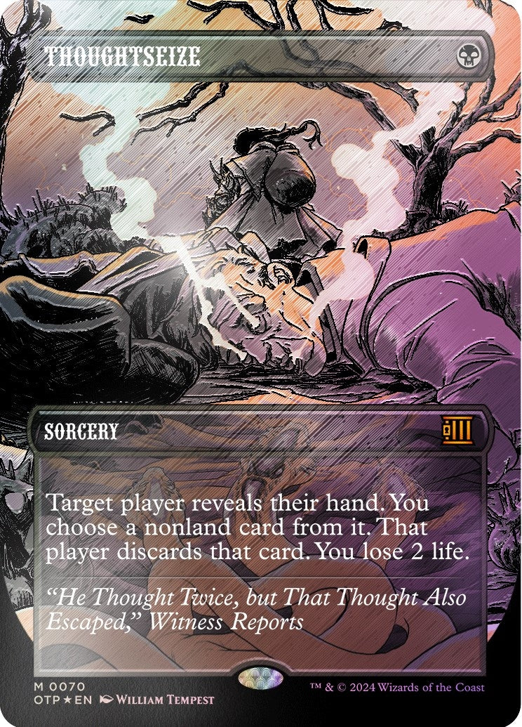 Thoughtseize (Textured Foil) (70) [OTP] - MTG Single