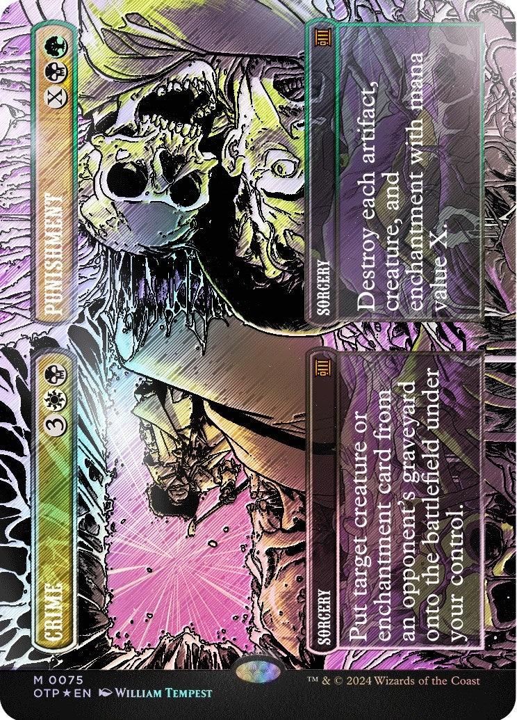 Crime // Punishment (Textured Foil) (75) [OTP] - MTG Single