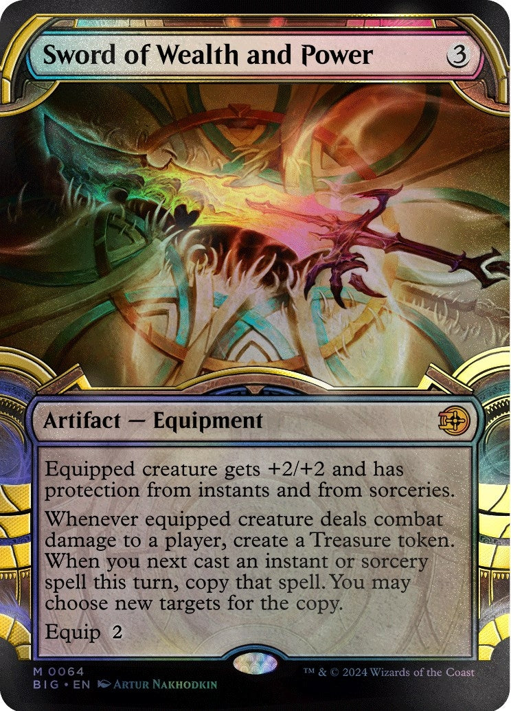 Sword of Wealth and Power (Showcase) (Raised Foil) (64) [BIG] - MTG Single