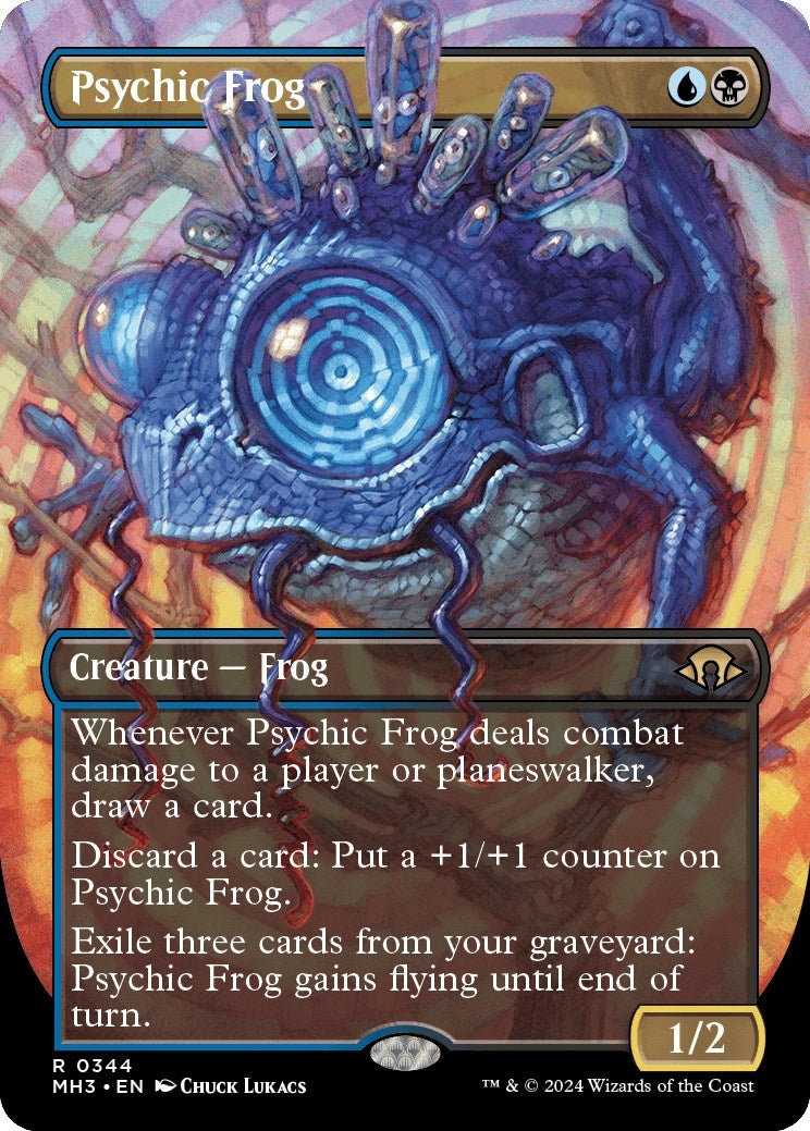 Psychic Frog (Borderless) (344) [MH3] - MTG Single