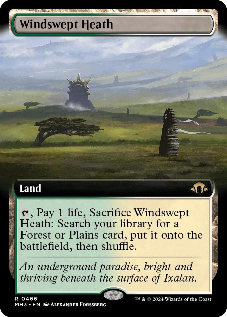 Windswept Heath (Extended Art) (466) [MH3] - MTG Single