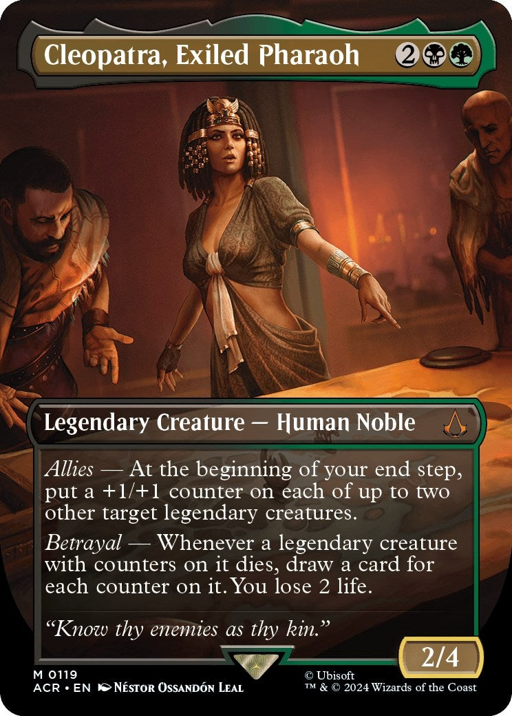 Cleopatra Exiled Pharaoh (Borderless) (119) [ACR] - MTG Single