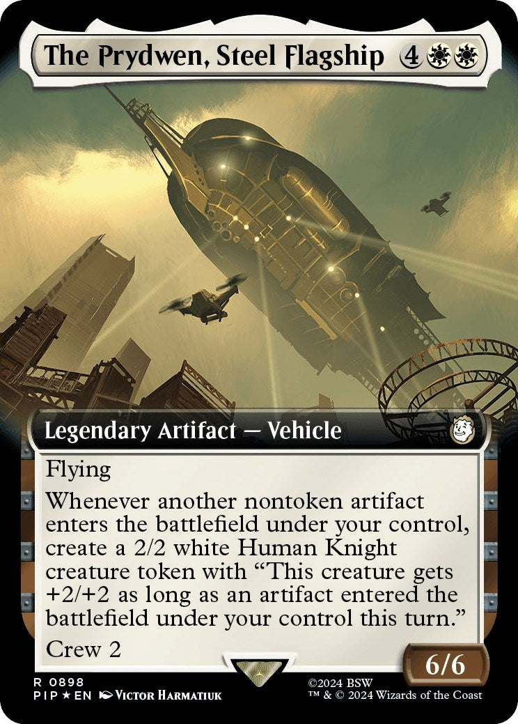 The Prydwen Steel Flagship (Extended Art) (Surge Foil) (898) [PIP] - MTG Single