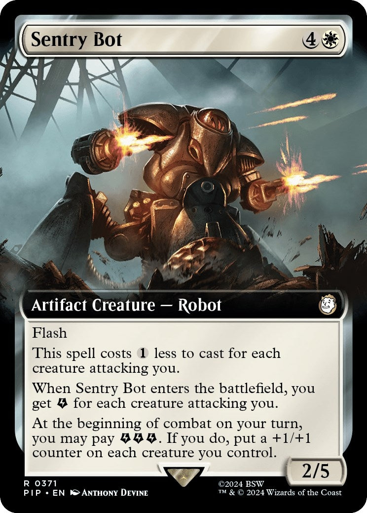 Sentry Bot (Extended Art) (371) [PIP] - MTG Single