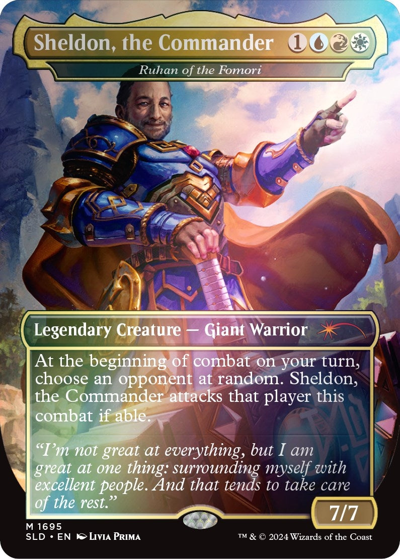 Sheldon the Commander - Ruhan of the Fomori (Rainbow Foil) (1695) [SLD] - MTG Single