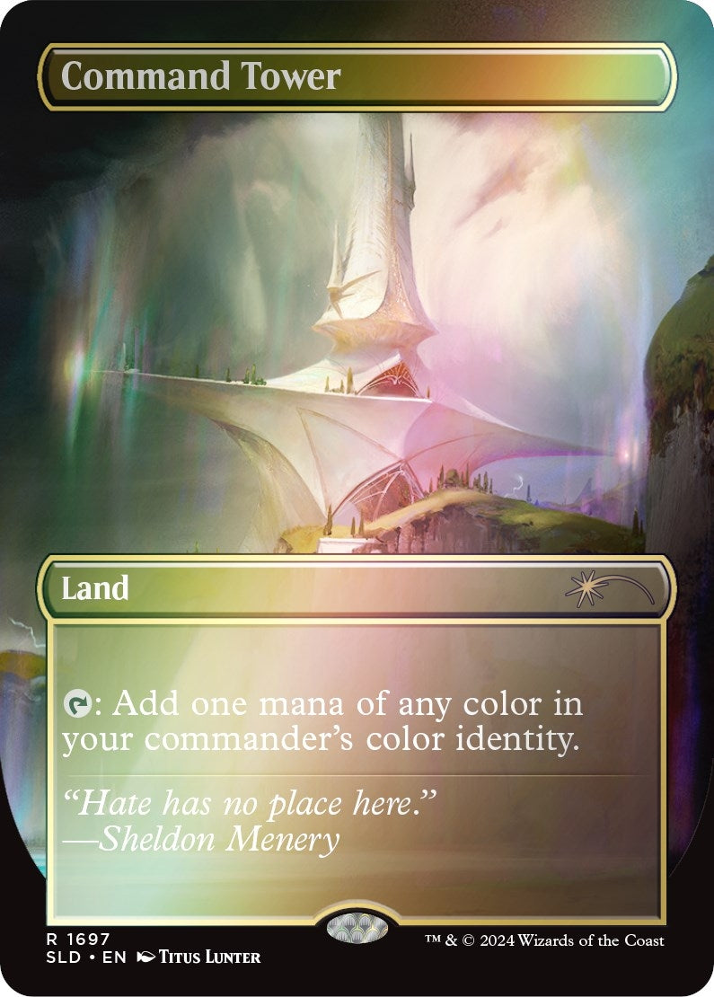 Command Tower (1697) (Rainbow Foil) (1697) [SLD] - MTG Single