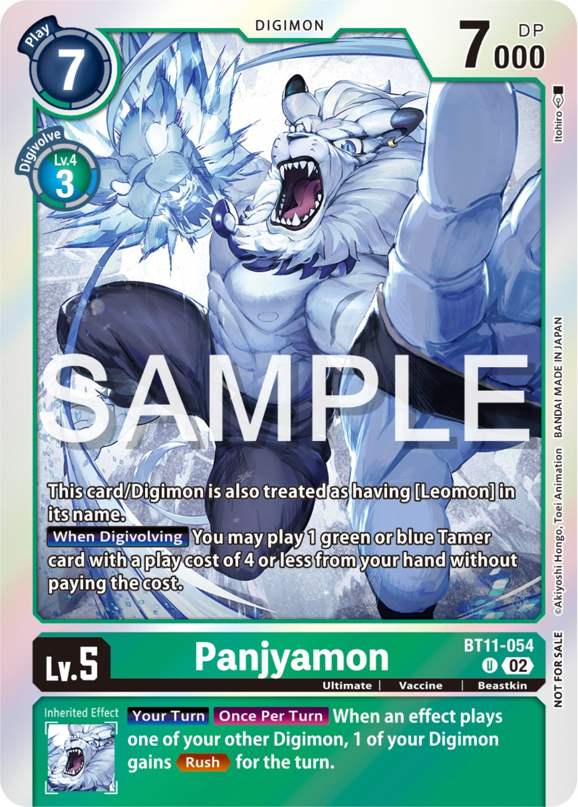 Panjyamon (Event Pack 6) (11054) [BT11] - Digimon Card Game Single