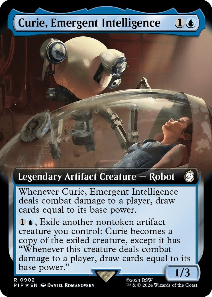 Curie Emergent Intelligence (Extended Art) (Surge Foil) (902) [PIP] - MTG Single