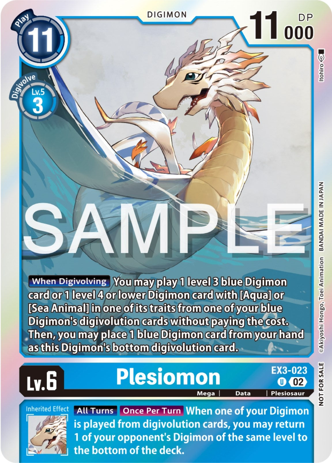 Plesiomon (Event Pack 6) (3023) [EX03] - Digimon Card Game Single