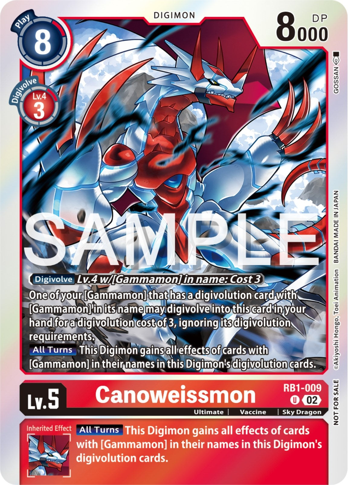 Canoweissmon (Event Pack 6) (1009) [RB-01] - Digimon Card Game Single