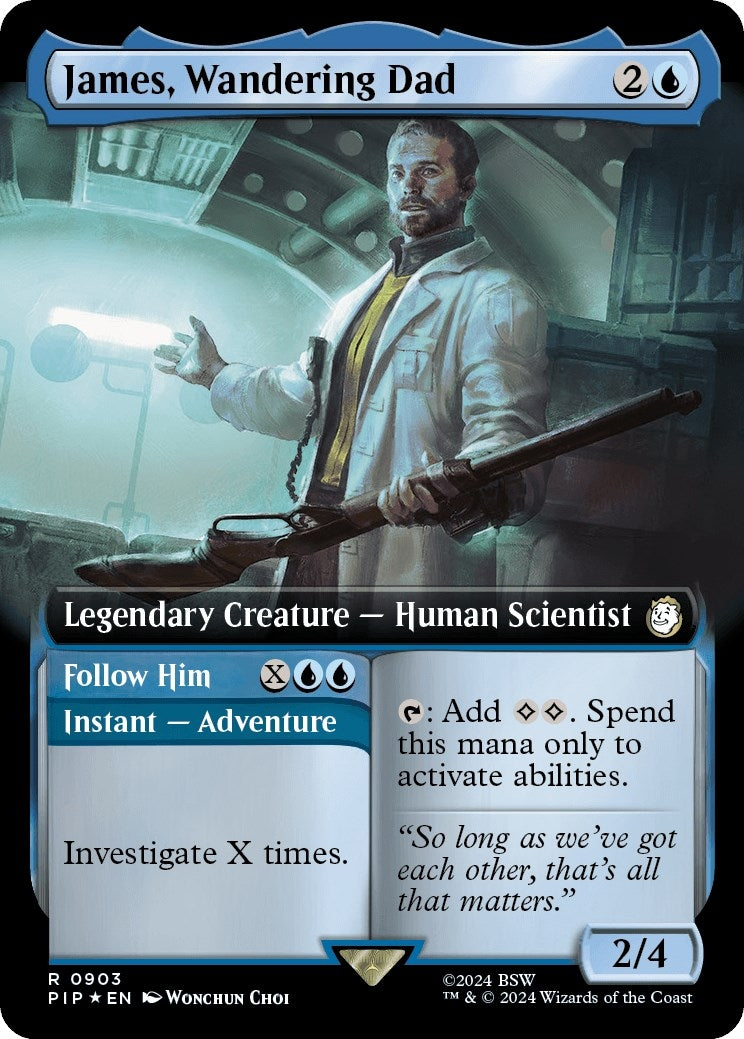 James Wandering Dad (Extended Art) (Surge Foil) (903) [PIP] - MTG Single