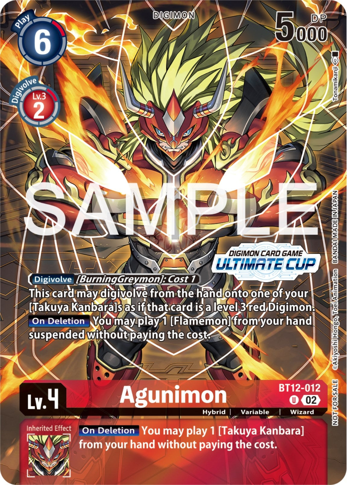 Agunimon (Ultimate Cup 2024) (12012) [BT12] - Digimon Card Game Single