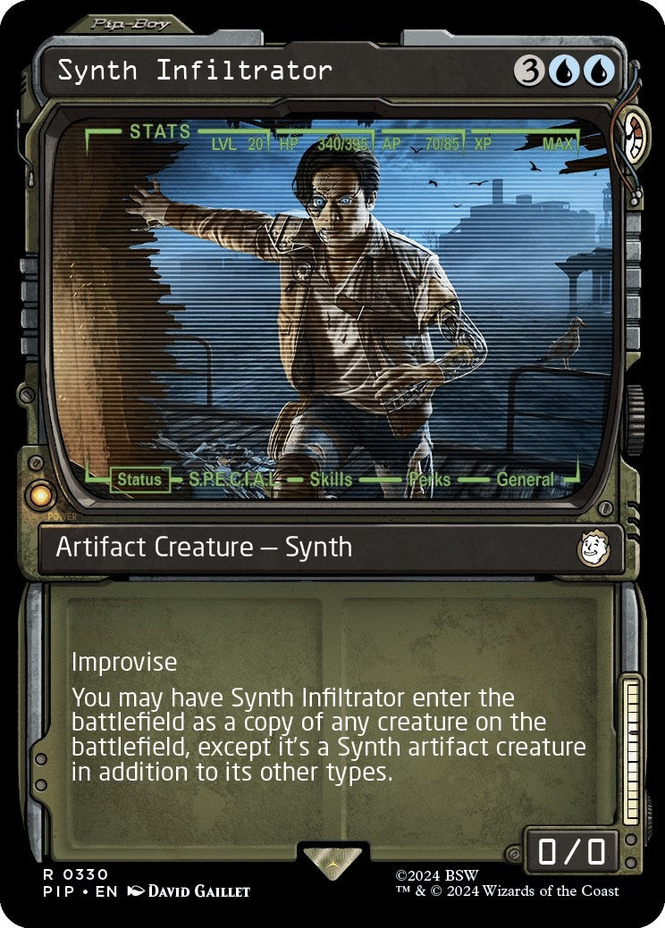 Synth Infiltrator (Showcase) (330) [PIP] - MTG Single