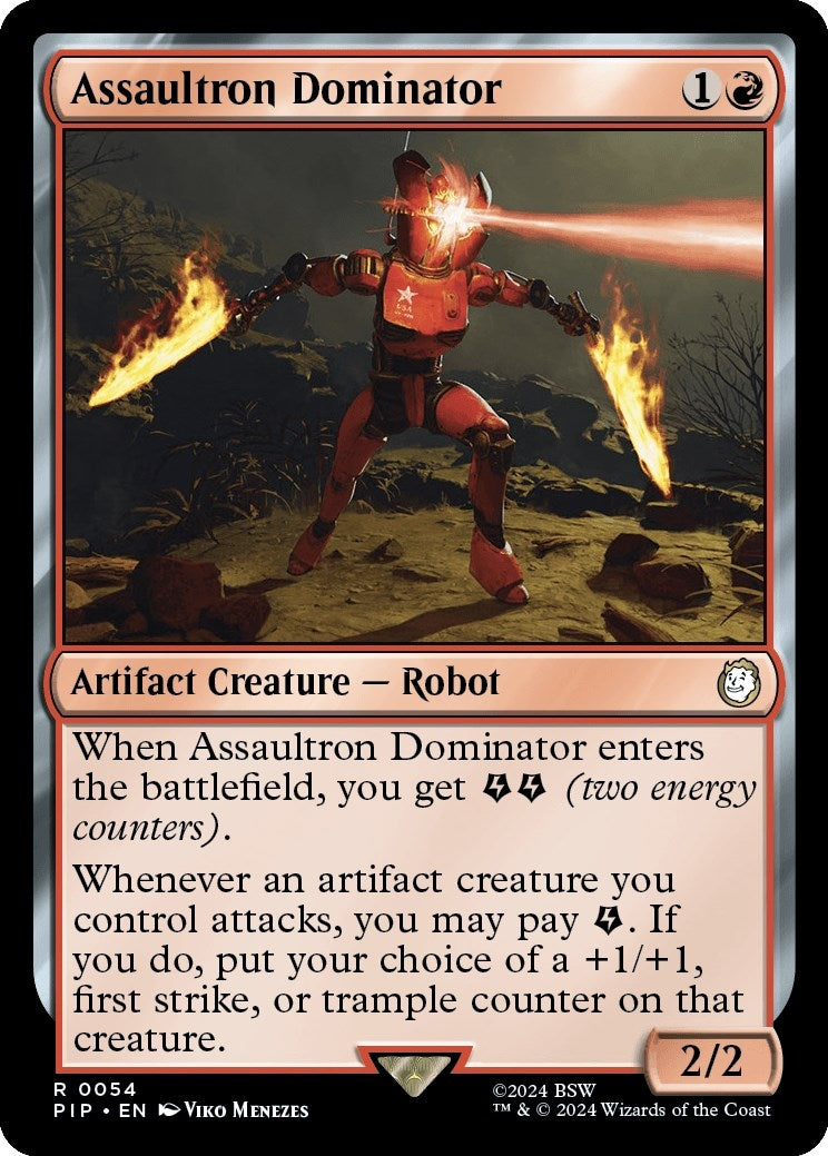 Assaultron Dominator (54) [PIP] - MTG Single