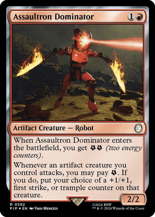 Assaultron Dominator (Surge Foil) (582) [PIP] - MTG Single
