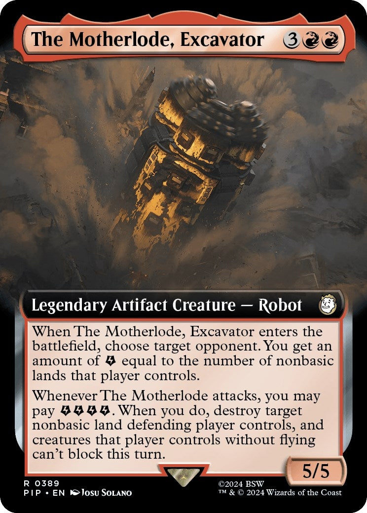 The Motherlode Excavator (Extended Art) (389) [PIP] - MTG Single