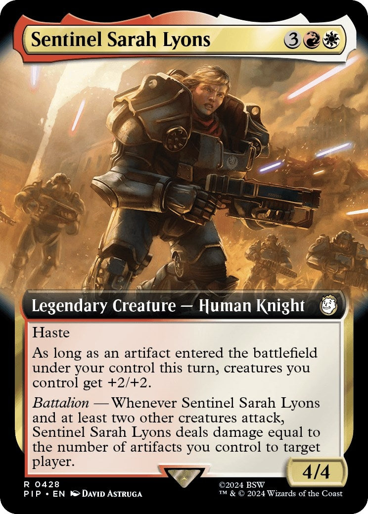 Sentinel Sarah Lyons (Extended Art) (428) [PIP] - MTG Single