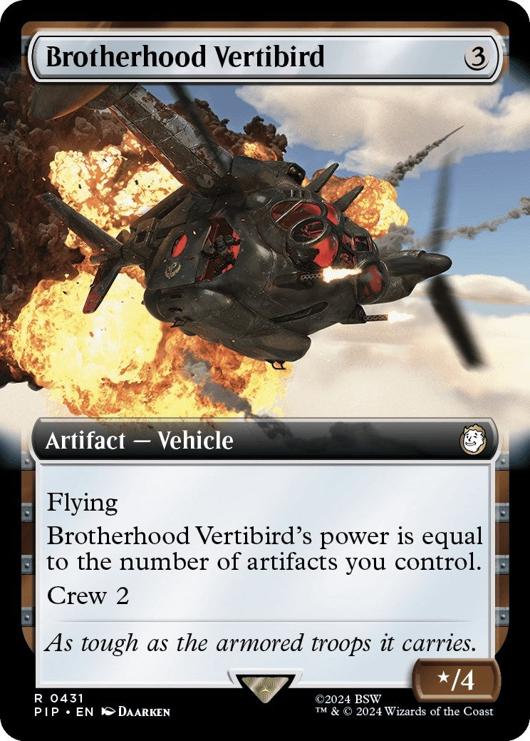 Brotherhood Vertibird (Extended Art) (431) [PIP] - MTG Single