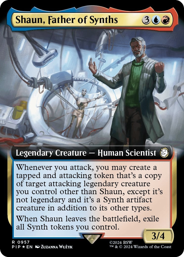 Shaun Father of Synths (Extended Art) (Surge Foil) (957) [PIP] - MTG Single