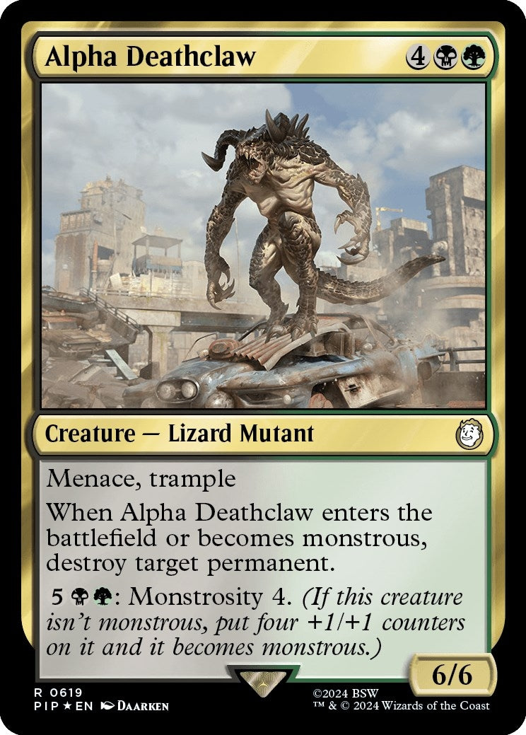 Alpha Deathclaw (Surge Foil) (619) [PIP] - MTG Single