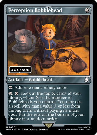 Perception Bobblehead (Serial Numbered) (1058) [PIP] - MTG Single