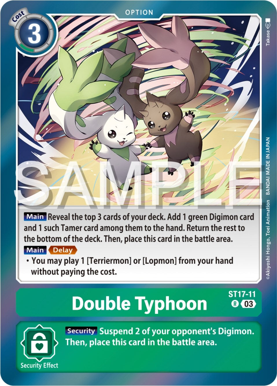 Double Typhoon (1711) [ST-17] - Digimon Card Game Single
