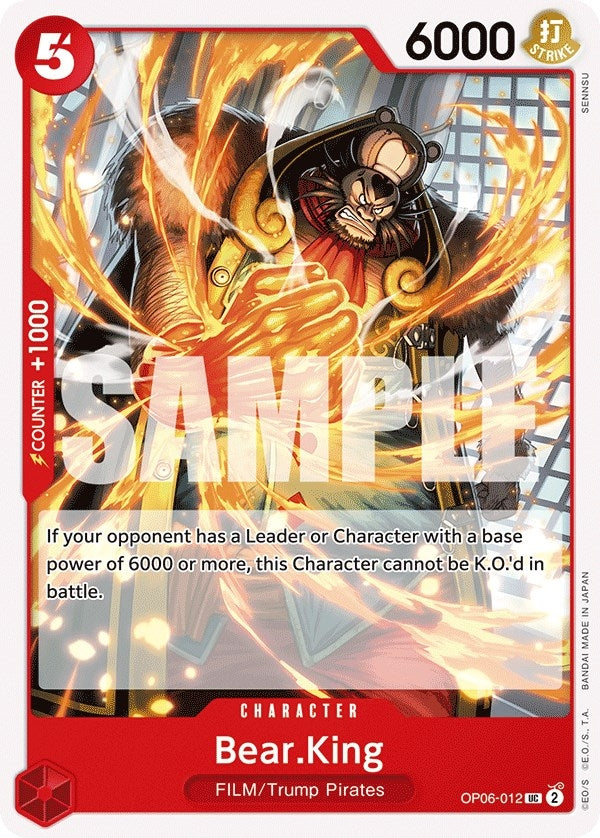 Bear.King (6012) (OP06) - One Piece Card Game Single