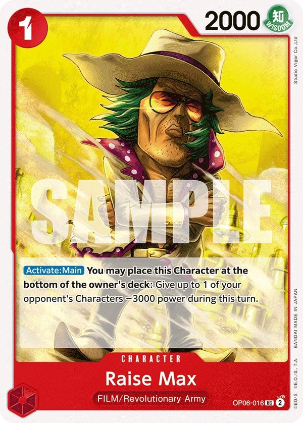 Raise Max (6016) (OP06) - One Piece Card Game Single