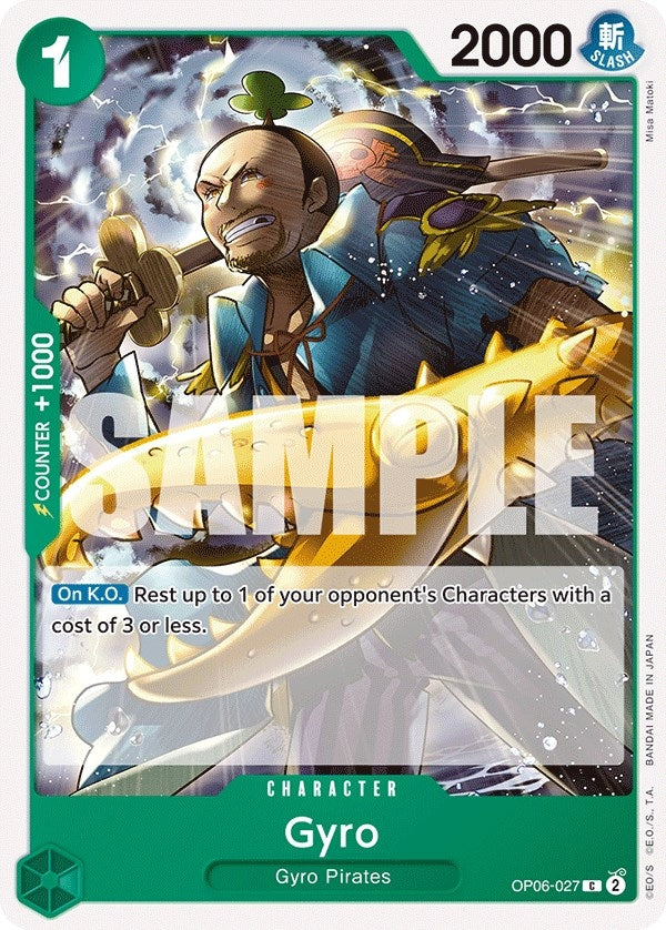Gyro (6027) (OP06) - One Piece Card Game Single