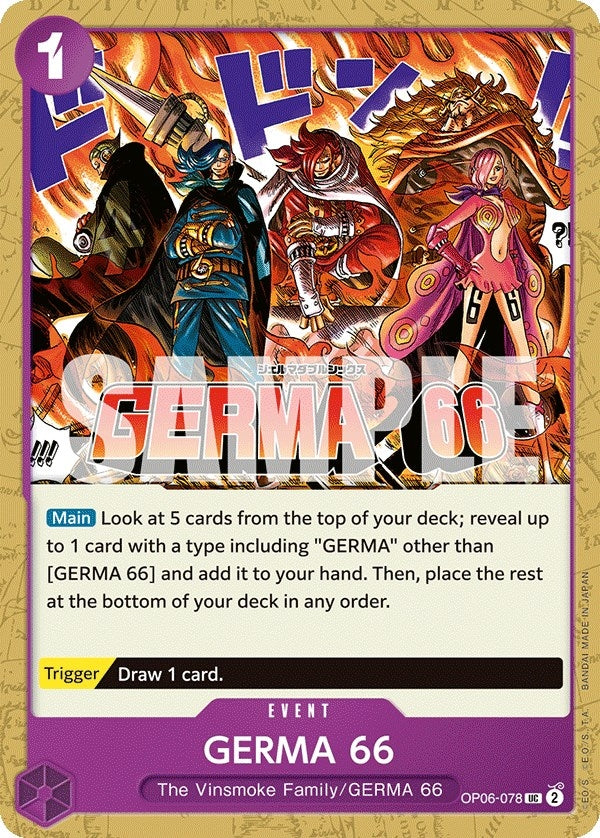 GERMA 66 (6078) (OP06) - One Piece Card Game Single