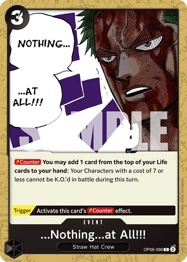...Nothing...at All!!! (6096) (OP06) - One Piece Card Game Single