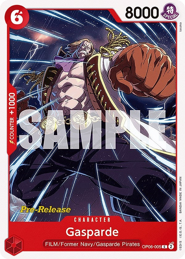 Gasparde (6005) (OP06 PRE) - One Piece Card Game Single