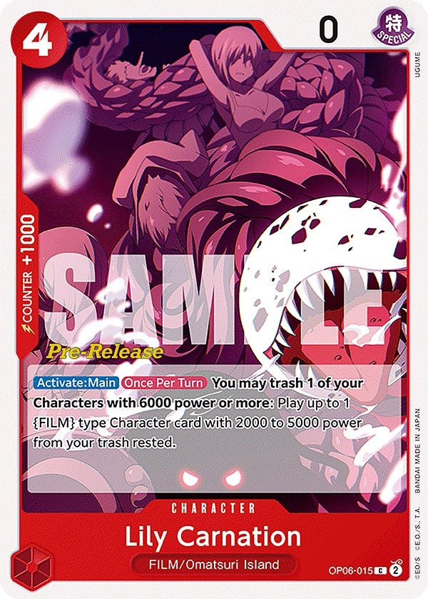 Lily Carnation (6015) (OP06 PRE) - One Piece Card Game Single