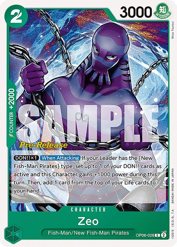 Zeo (6028) (OP06 PRE) - One Piece Card Game Single