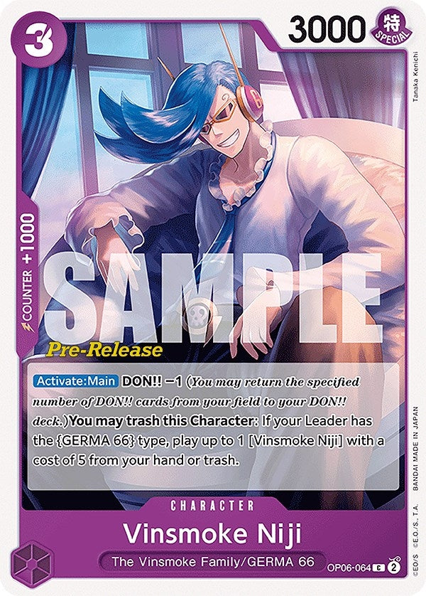 Vinsmoke Niji (064) (6064) (OP06 PRE) - One Piece Card Game Single