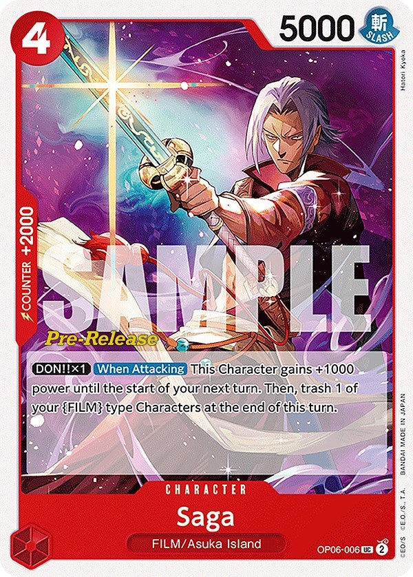 Saga (6006) (OP06 PRE) - One Piece Card Game Single