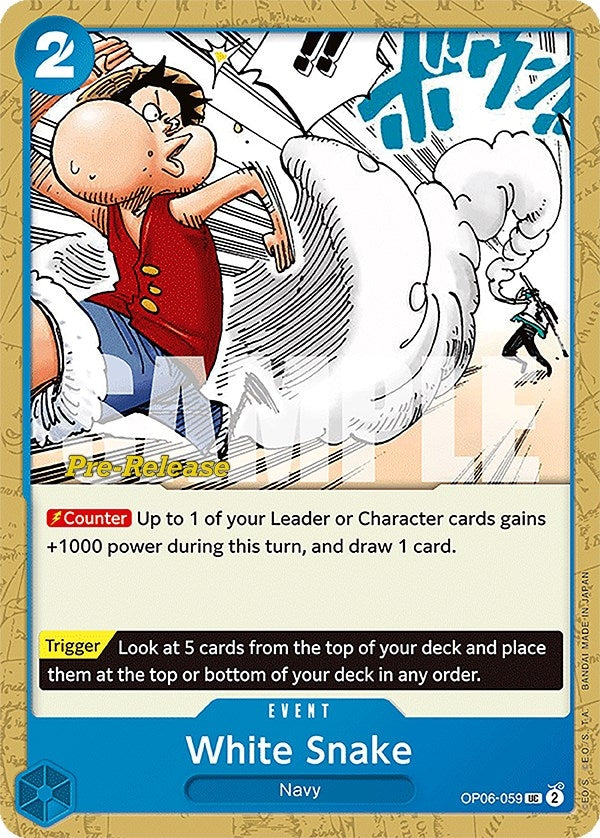 White Snake (6059) (OP06 PRE) - One Piece Card Game Single