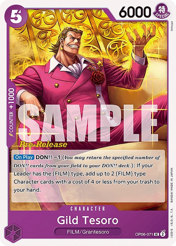 Gild Tesoro (6071) (OP06 PRE) - One Piece Card Game Single
