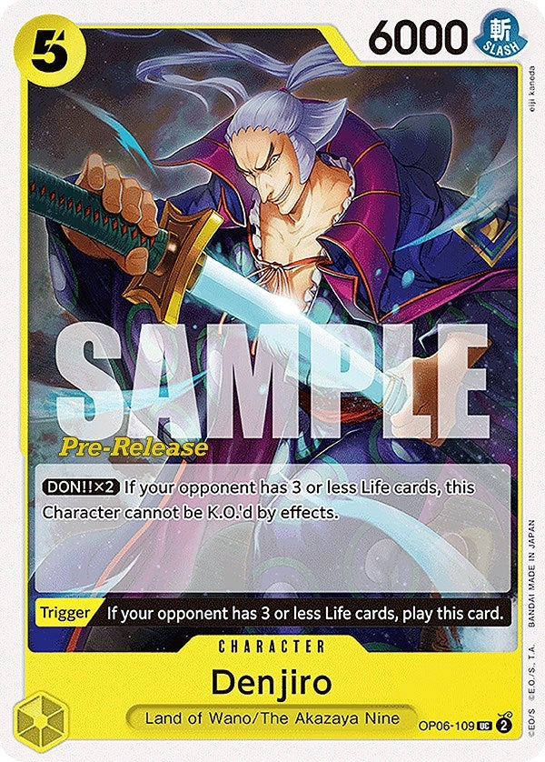 Denjiro (6109) (OP06 PRE) - One Piece Card Game Single