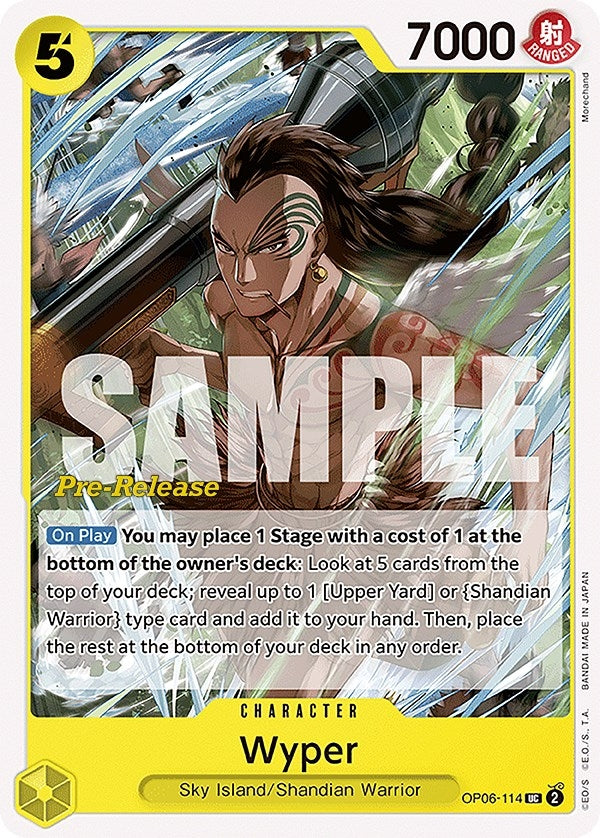 Wyper (6114) (OP06 PRE) - One Piece Card Game Single