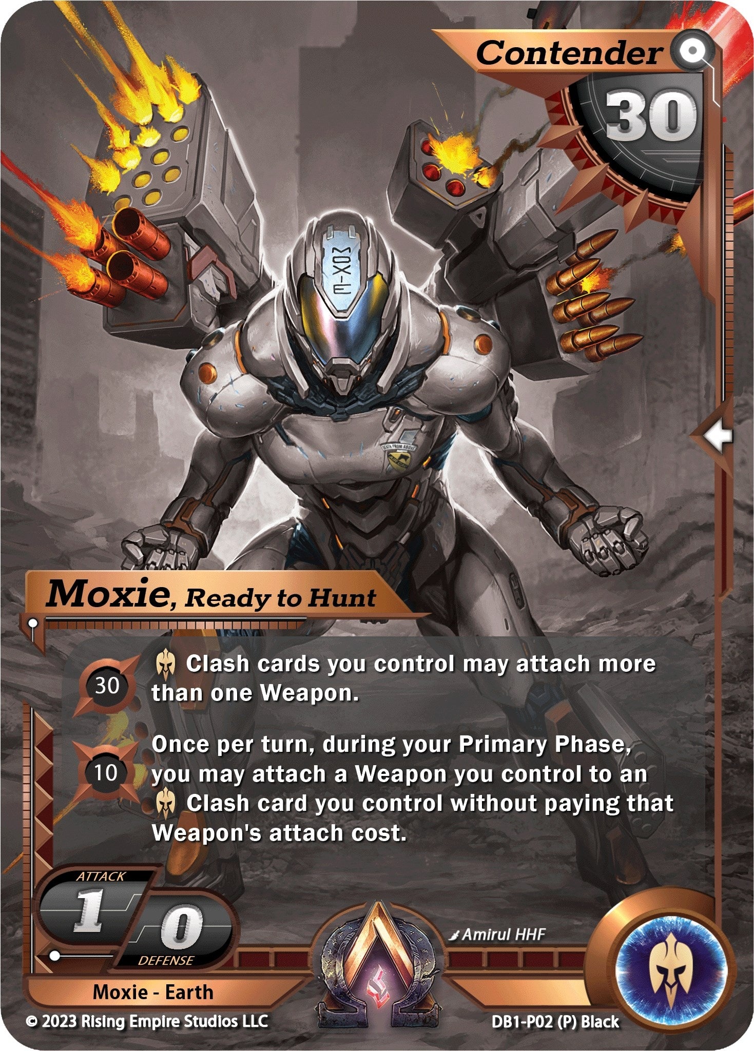 Moxie Ready to Hunt (Monochrome) (102) [DB1] - Alpha Clash Single