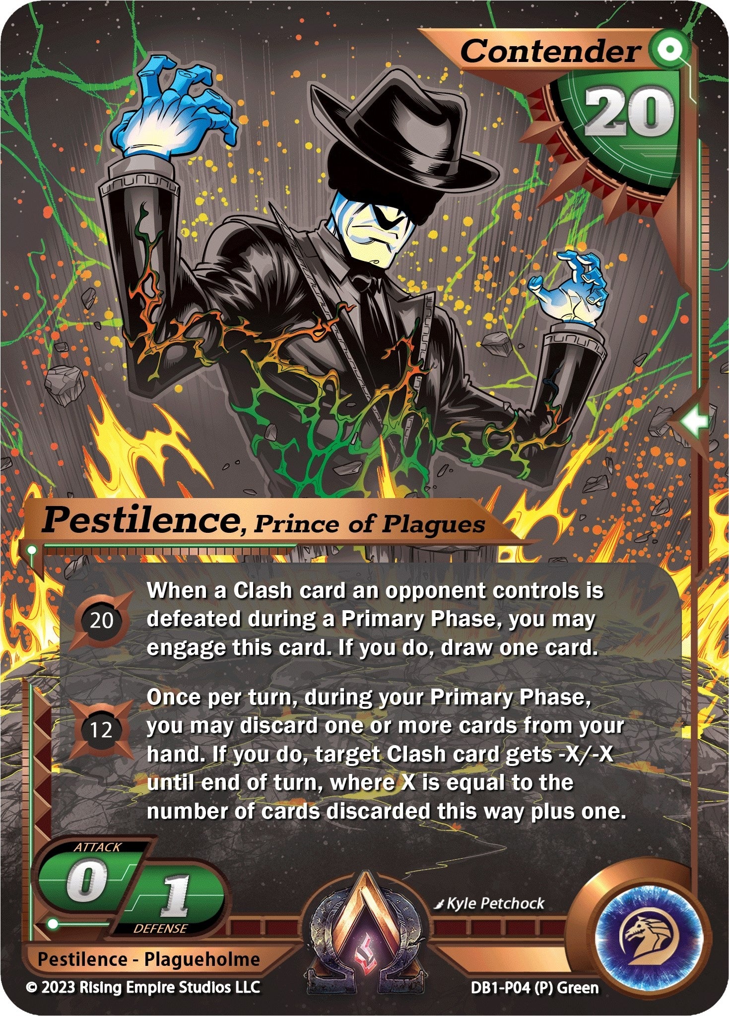 Pestilence Prince of Plagues (Monochrome) (104) [DB1] - Alpha Clash Single