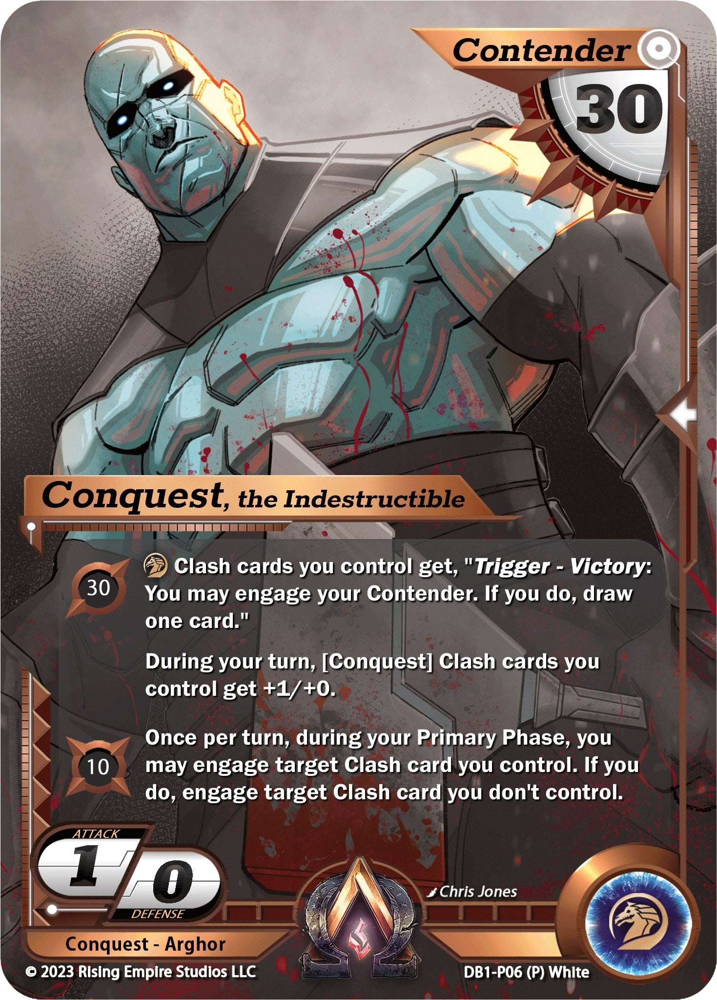 Conquest the Indestructible (Monochrome) (106) [DB1] - Alpha Clash Single