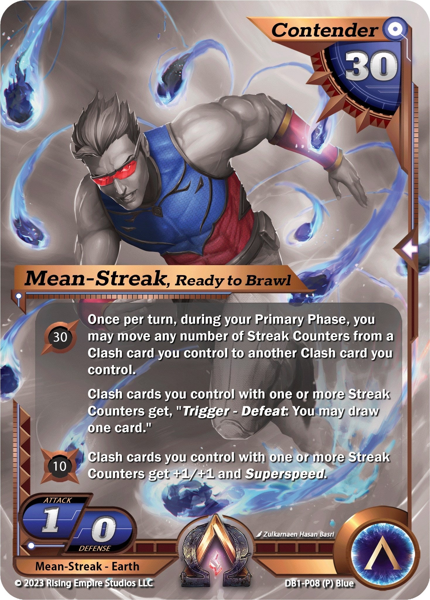 Mean-Streak Ready to Brawl (Monochrome) (107) [DB1] - Alpha Clash Single