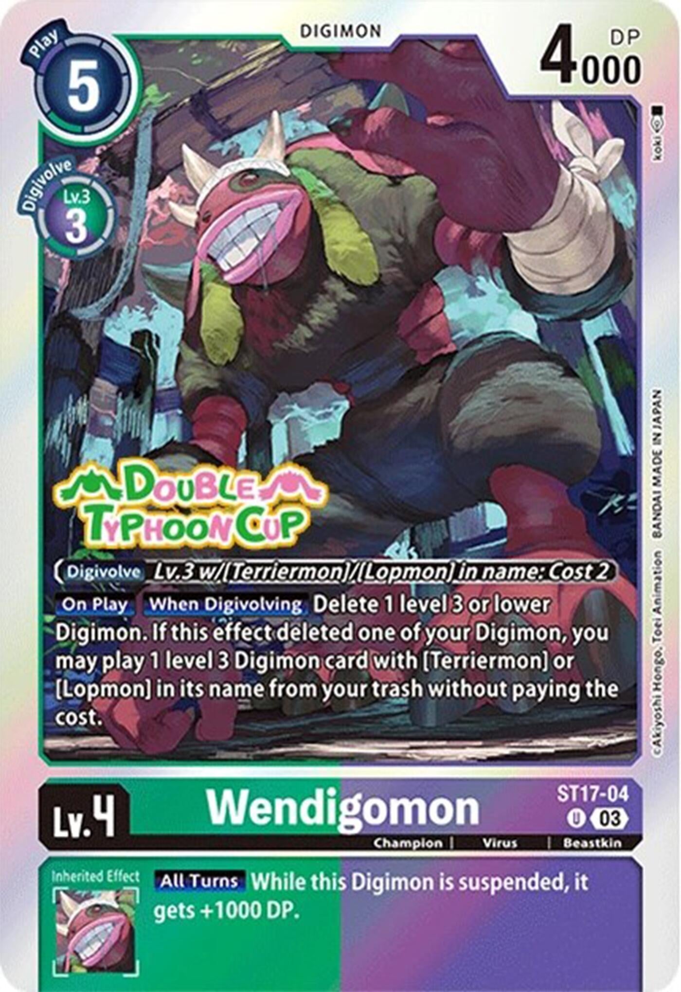 Wendigomon (1704) [ST17_PR] - Digimon Card Game Single