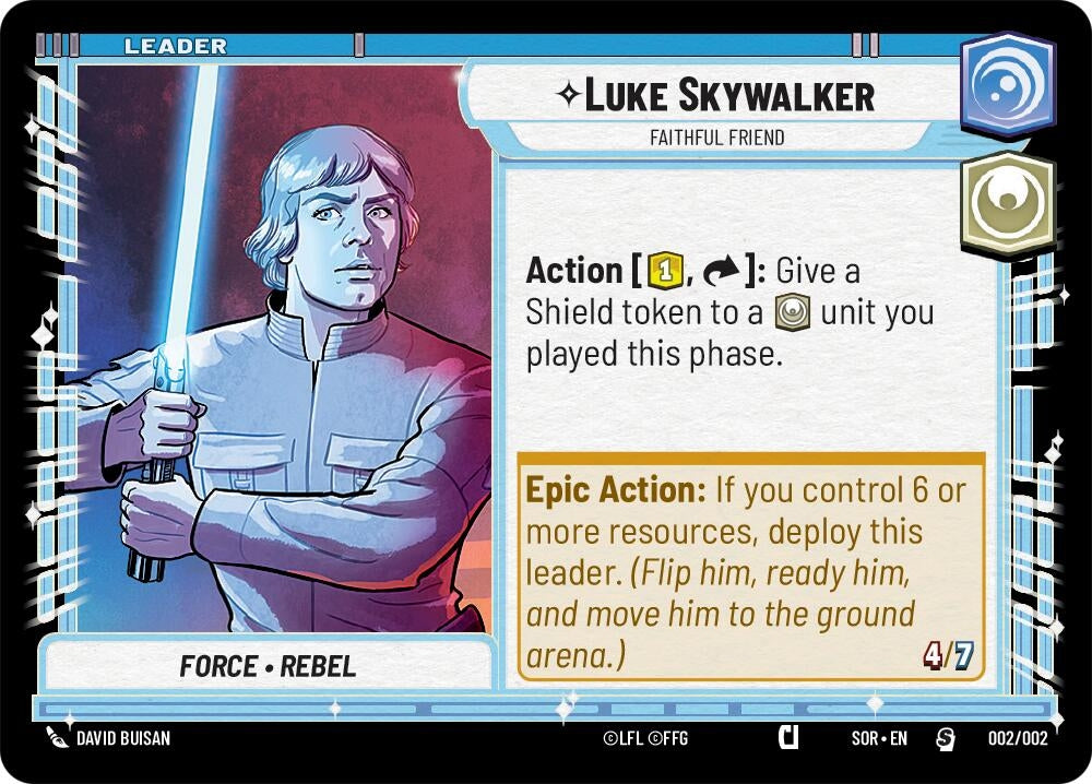 Luke Skywalker - Faithful Friend (2) (PRE) - Star Wars: Unlimited Single