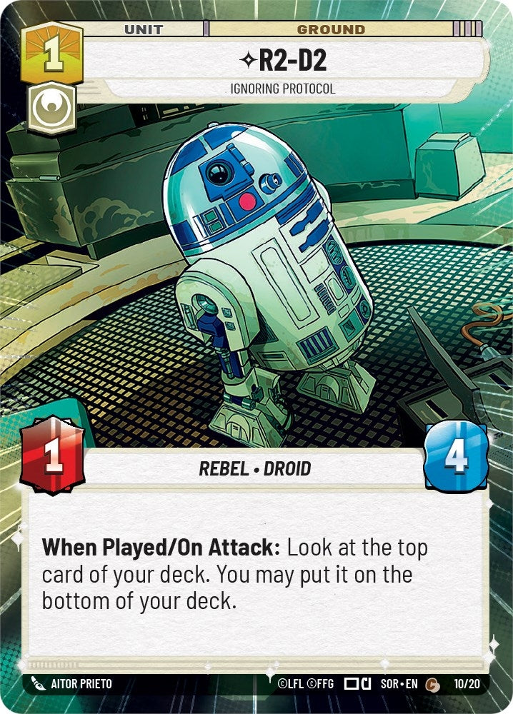 R2-D2 - Ignoring Protocol (Hyperspace) (10) (SOR-WPP) - Star Wars: Unlimited Single
