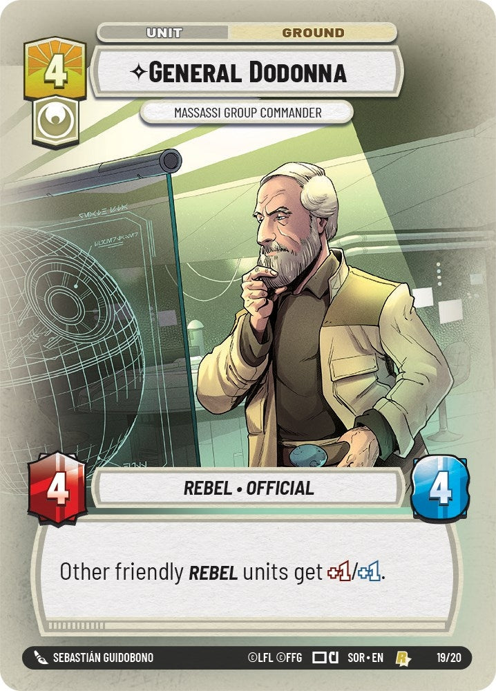 General Dodonna - Massassi Group Commander (19) (SOR-WPP) - Star Wars: Unlimited Single