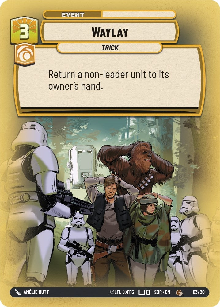 Waylay (3) (SOR-WPP) - Star Wars: Unlimited Single