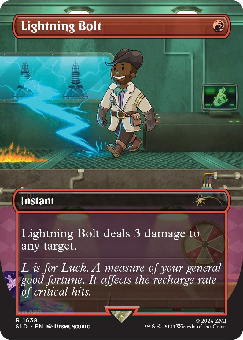 Lightning Bolt (1638) (1638) [SLD] - MTG Single